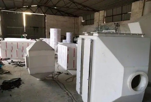 烤漆废气处理净化处理工艺平面图 烤漆废气处理净化处理工艺平面图