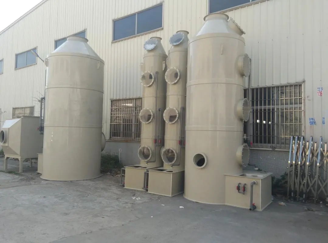 五金电镀车间酸气酸洗酸雾净化塔安装 五金电镀车间酸气酸洗酸雾净化塔安装